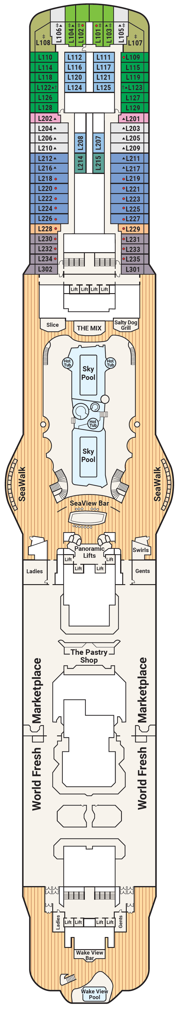 Deck 16 – Lido