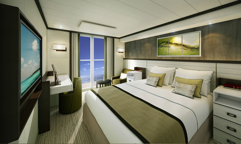 Cabine avec balcon et douche – [GA]