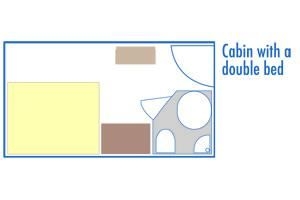 Cabine sur Pont Intermédiaire avec 1 Lit double – [1GL_P2]