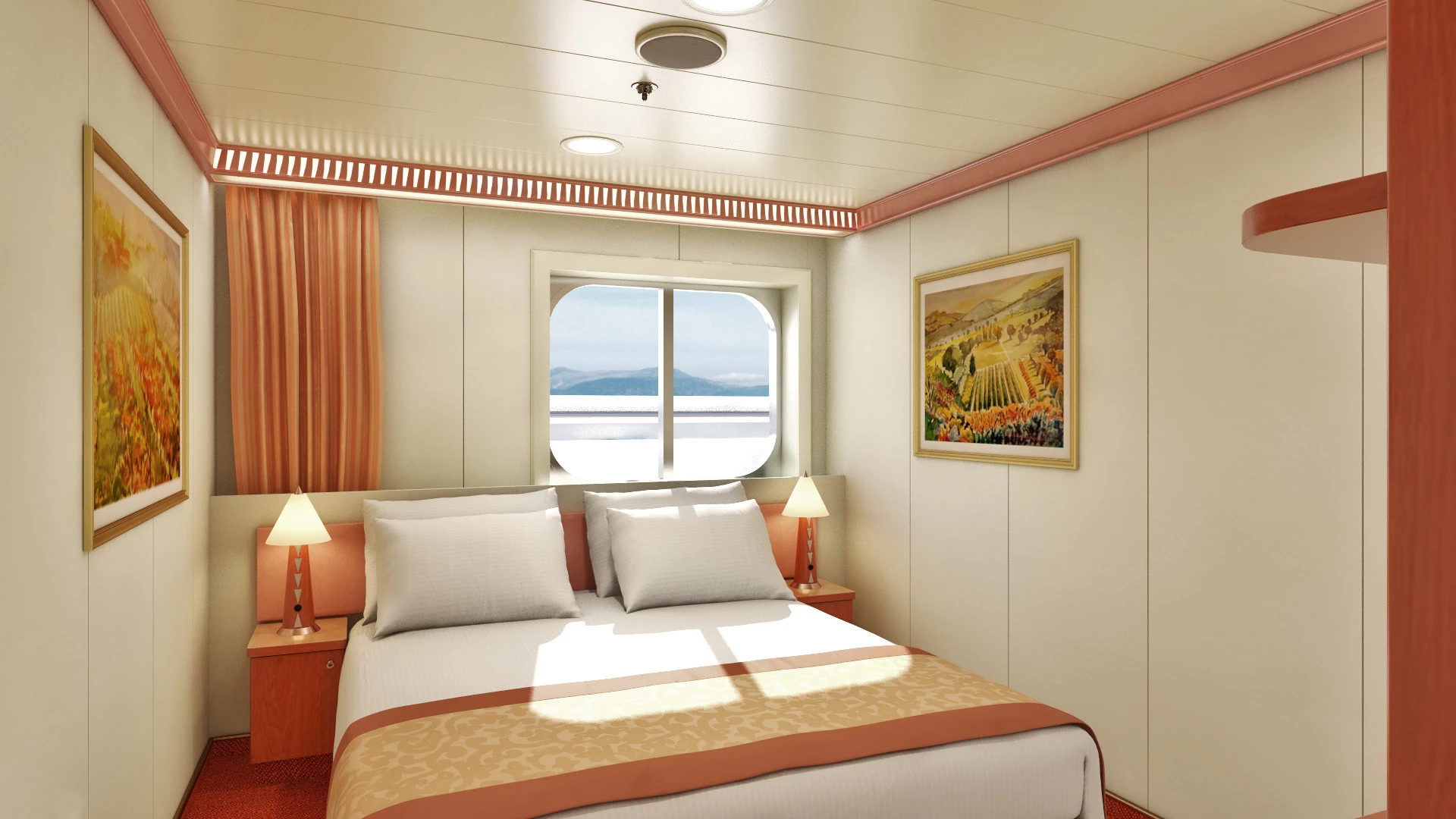 Innenkabine mit Panoramafenster (Ausblick eingeschränkt)-[4J]