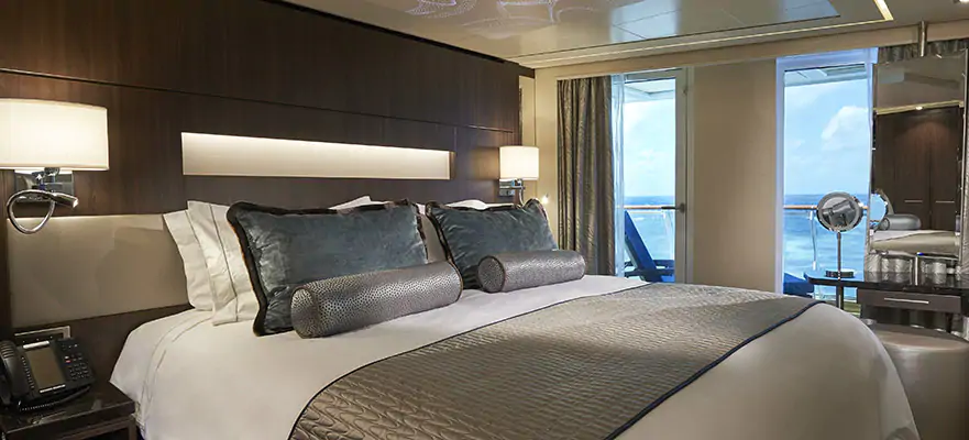 Appartement avec grand balcon orienté vers la poupe – [HB]