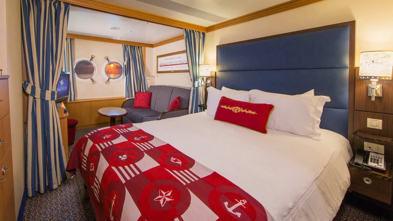 Cabine de luxe avec vue sur océan garantie – [09D]