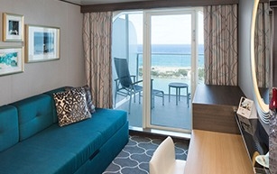 Cabine avec grand balcon et vue sur océan – [2C]