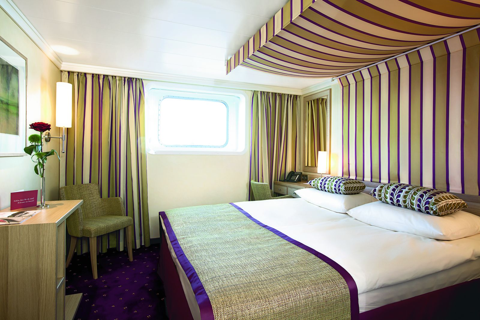 2-Bett Außenkabine mit zusätzlichem Bett-[A3]