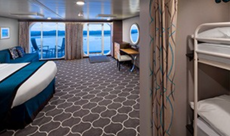 Besonders geräumige Meerblick-Kabine mit großem Balkon-[1A]