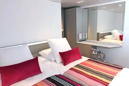 Cabine sur Pont Supérieur avec 2 lits jumeaux ajustables – [GLS_PS]