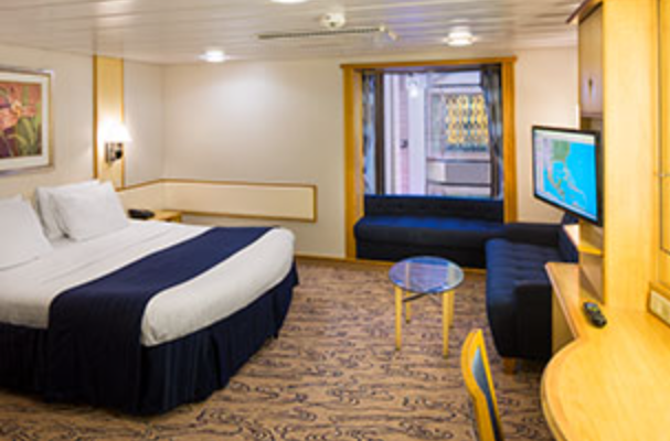 Innenkabine mit Blick auf die Promenade-[2T]