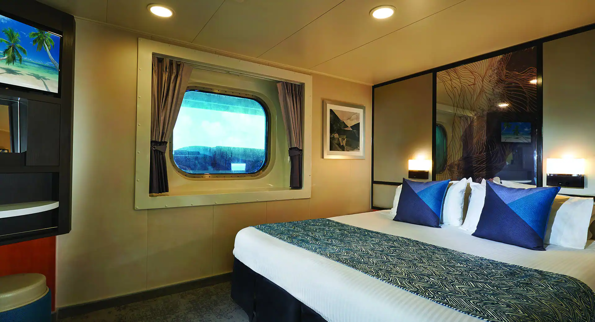 Meeresblickkabine mit eingeschränkter Sicht-[OK]