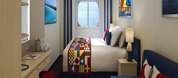 Cabine Family Harbour avec un grand balcon orienté vers l&rsquo;arrière – [FO]