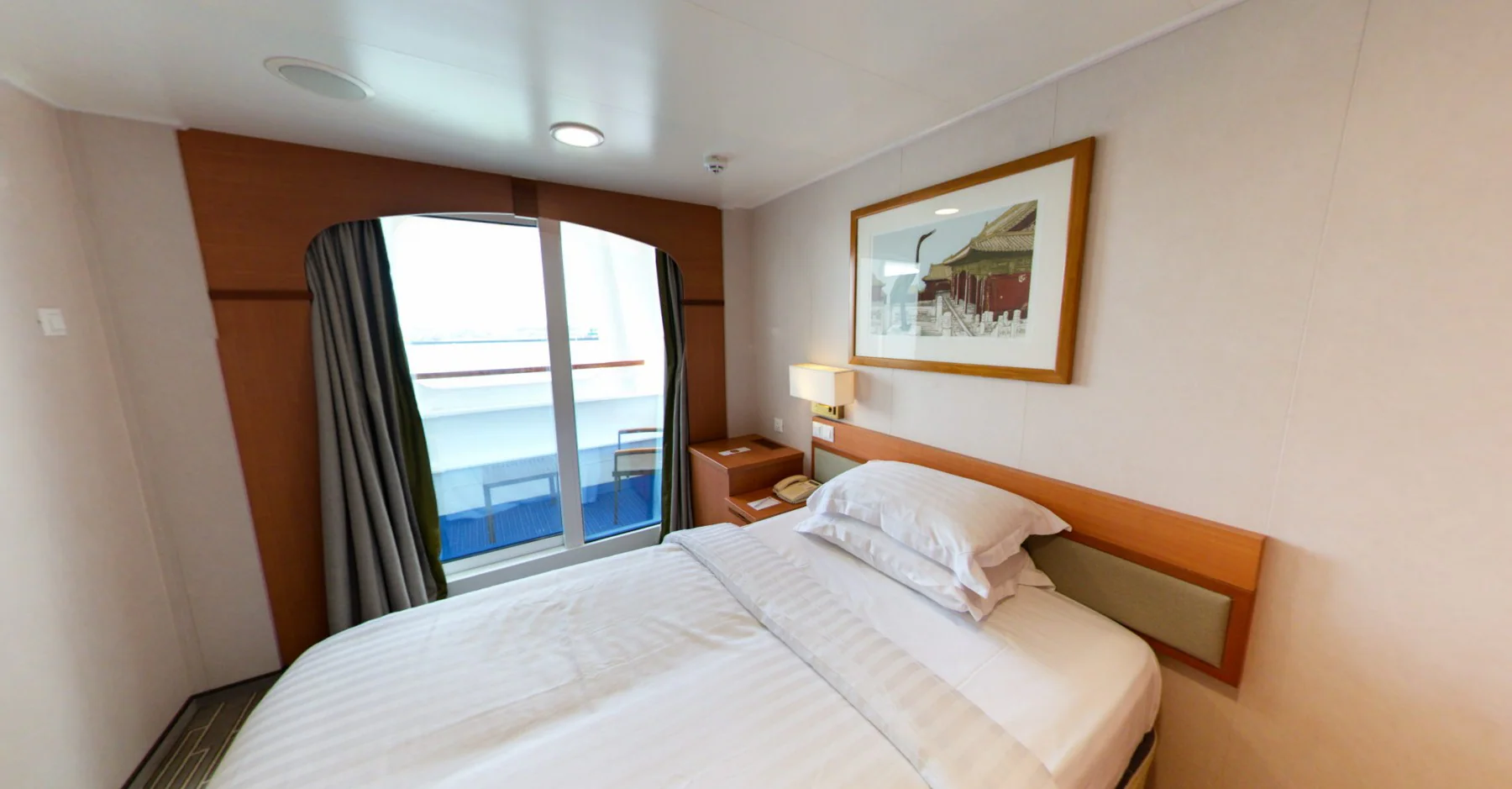 Einzelkabine mit Balkon-[QF]