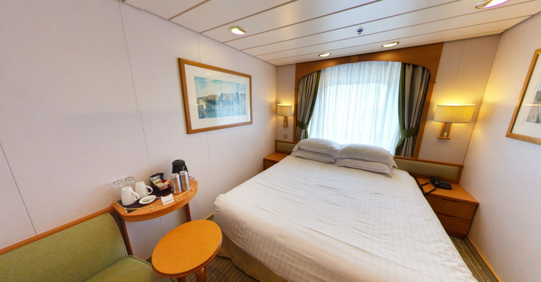 Außenkabine mit Badewanne/Dusche-[LD]