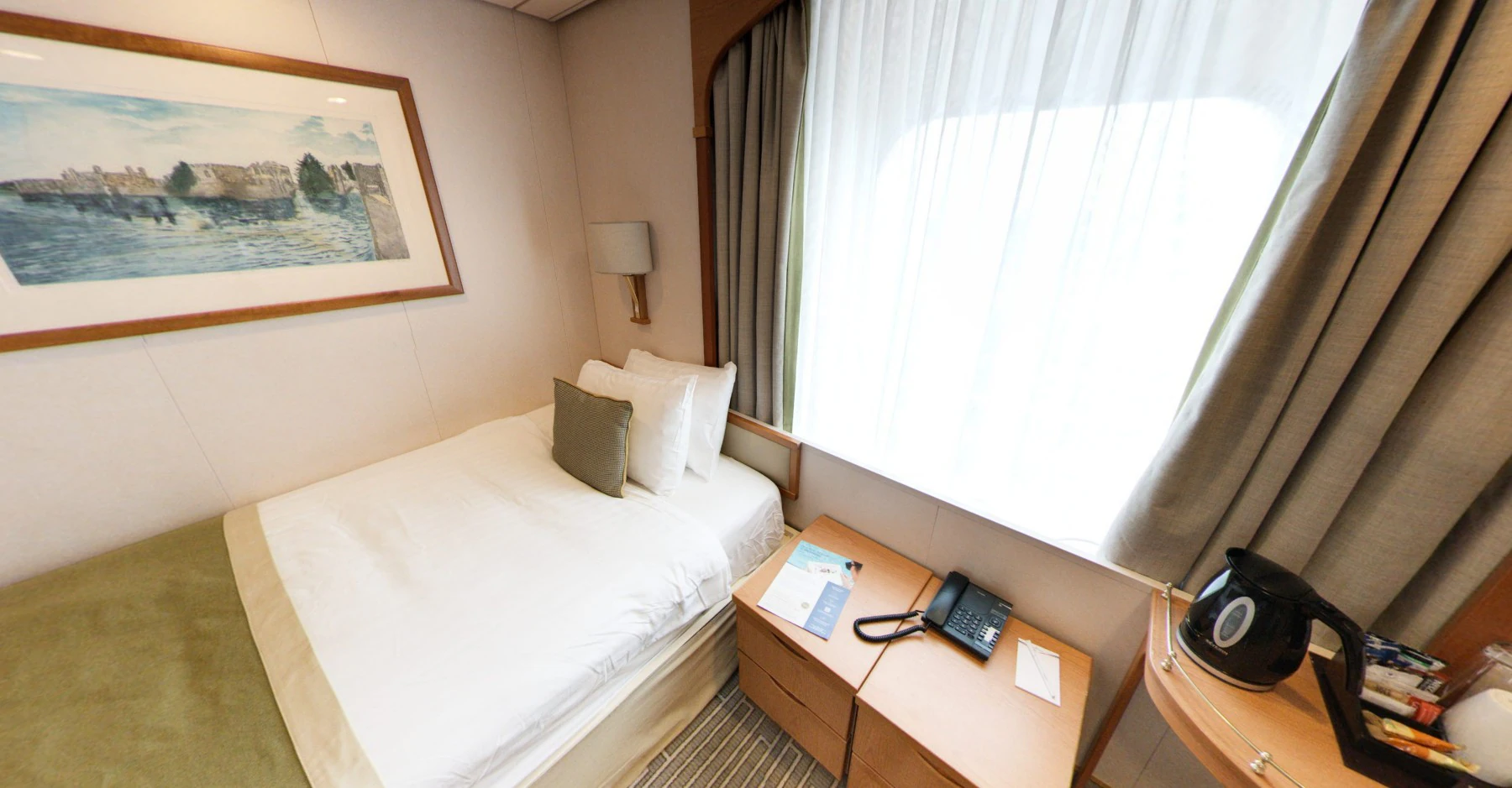 Einzel-Außenkabine mit Dusche-[RE]