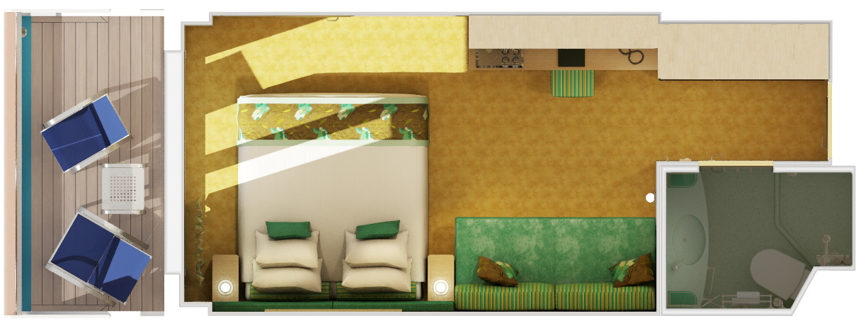 Cabine avec balcon-[8S]