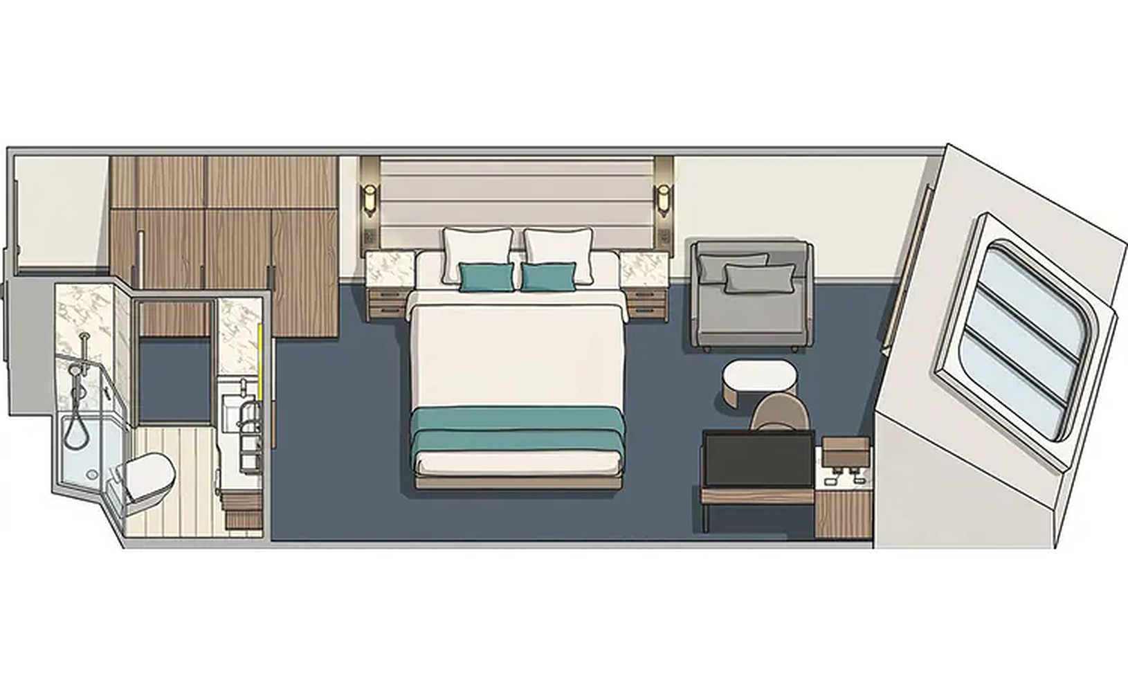 Cabine Premium avec vue sur mer-[O6]