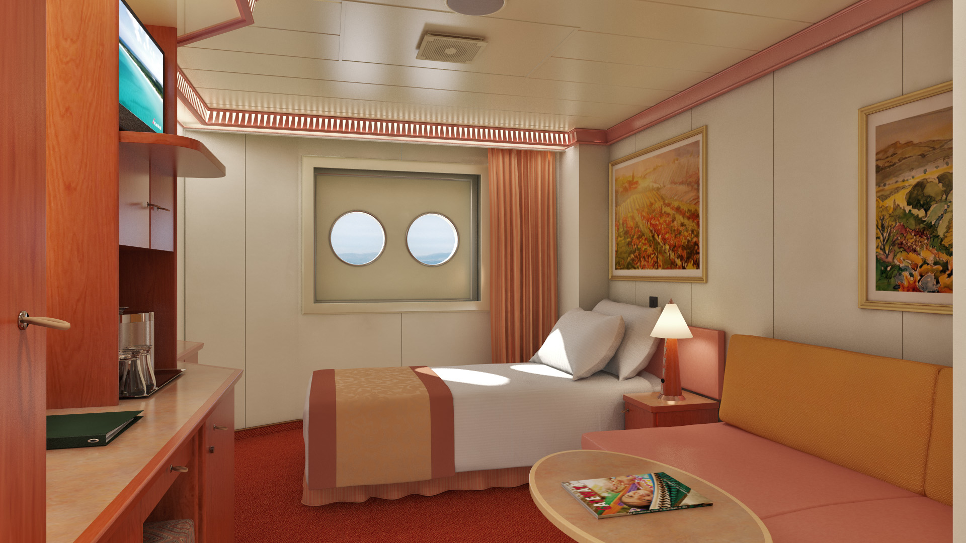 Cabine intérieure sur le pont supérieur/inférieur-[1A]