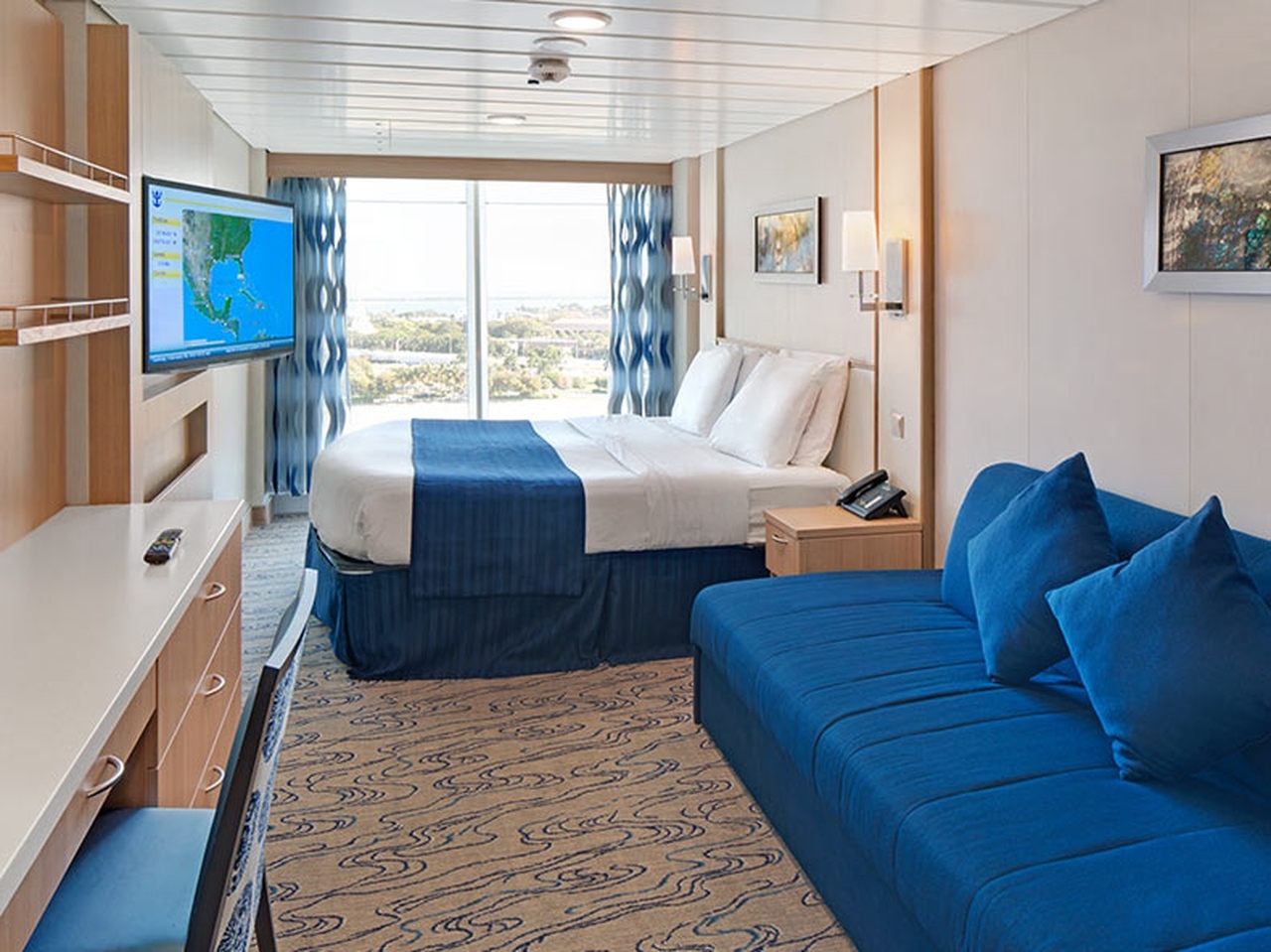 Cabine panoramique spacieuse avec vue sur mer-[1L]