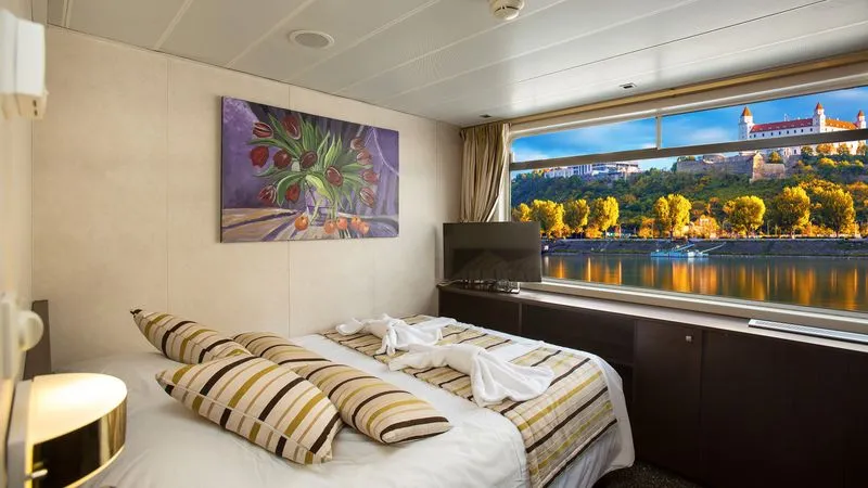 CABINE DE CATEGORIE C AVEC 1 GRAND LIT SUR LE PONT INTERMEDIAIRE POUR PERSONNE HANDICAPEE-[C_PMR_P2]